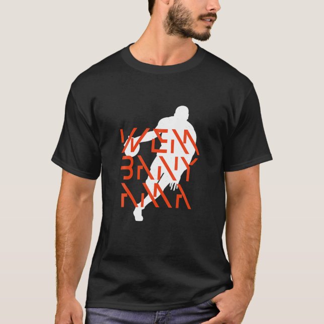 Wembanyama Basketball Phantastisches Geschenk Fan  T-Shirt (Vorderseite)