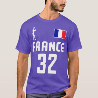 Wembanyama Frankreich Trikot VorneRückseite T-Shirt
