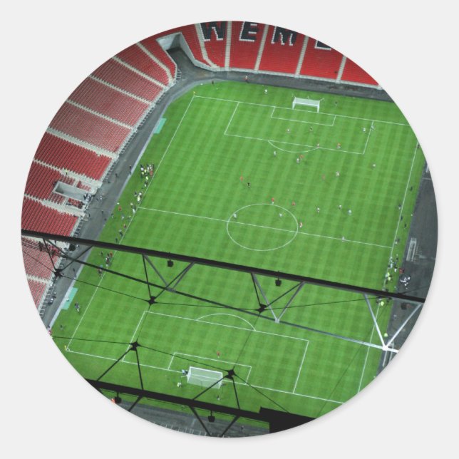 Wembley Stadium Runder Aufkleber (Vorderseite)