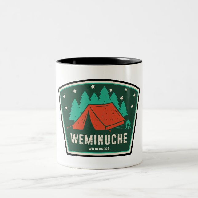 Weminuche Wilderness Colorado Camping Zweifarbige Tasse (Mittel)