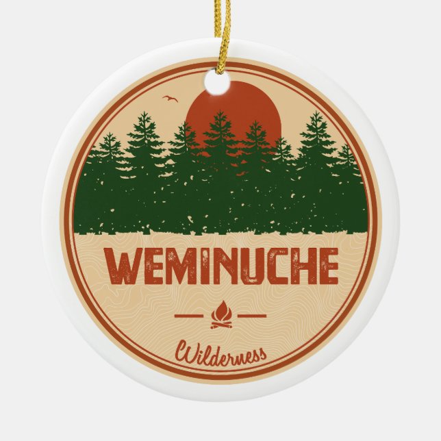 Weminuche Wilderness Colorado Keramik Ornament (Vorne)
