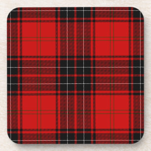 Wemyss tartan red black kariert getränkeuntersetzer