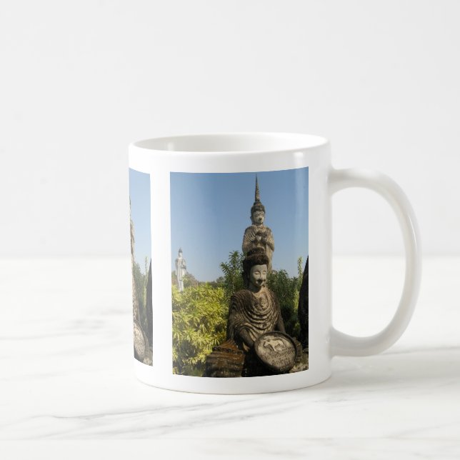 Wen beten Sie? Nong Khai, Isaan, Thailand Kaffeetasse (Rechts)