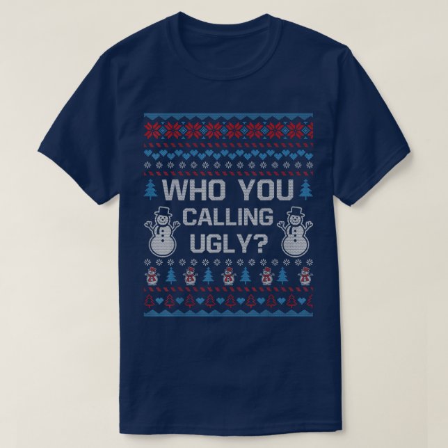 Wen du Uggusweihs Weihnachts-Pullover-Geschenke Fu T-Shirt (Design vorne)