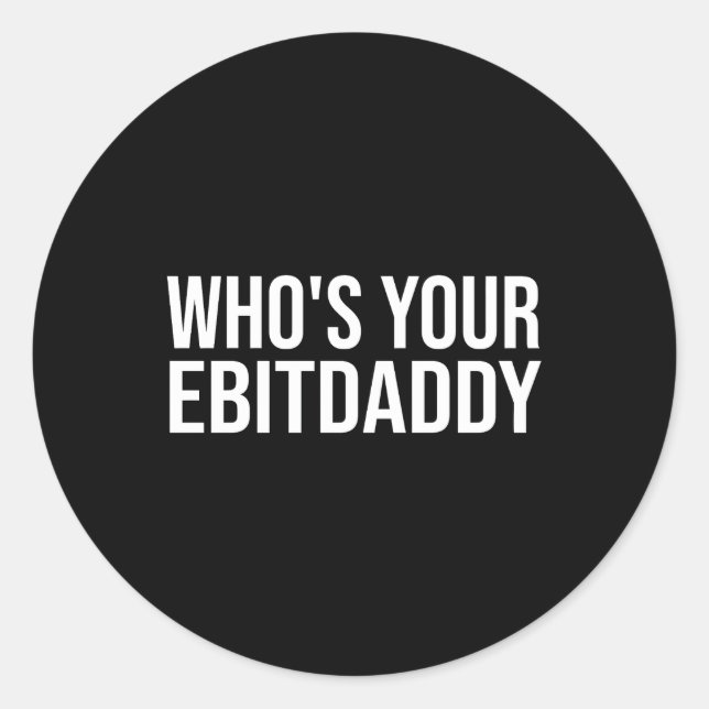 Wen Ebitdaddy Accounting Cpa Ebitda Runder Aufkleber (Vorderseite)