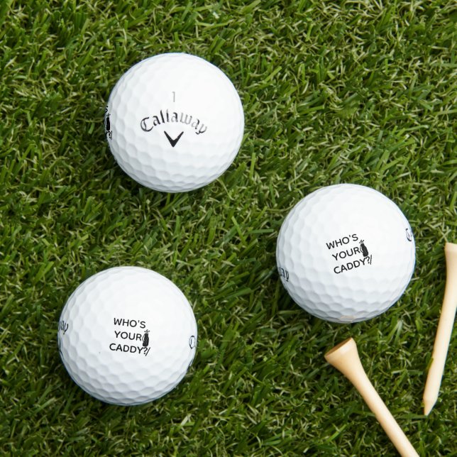 Wen Ihr Caddy Personalisiert Golf Balls: Callaway Golfball (Insitu Gras)