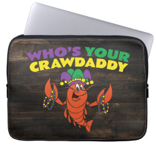 Wen Ihr Crawdaddy Crawfish Mardi Gras Funny Laptopschutzhülle