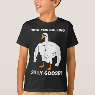 Wen nennst du dumme Gans Lustiges Fitnessstudio-Me T-Shirt