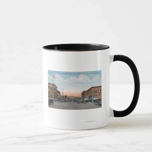 Wenatchee Ave View von Orondo Ave Tasse (Rechts)
