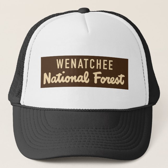 Wenatchee staatlicher Wald Truckerkappe (Vorderseite)