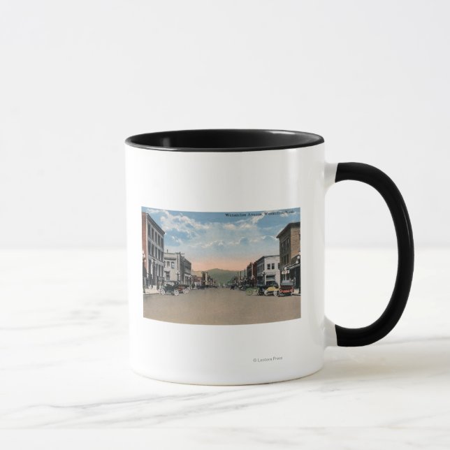 Wenatchee, Washington Wenatchee Avenue Scene # 2 Tasse (Rechts)