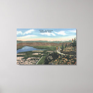 Wenatchee, WashingtonView von Ohme arbeitet # 1 im Leinwanddruck