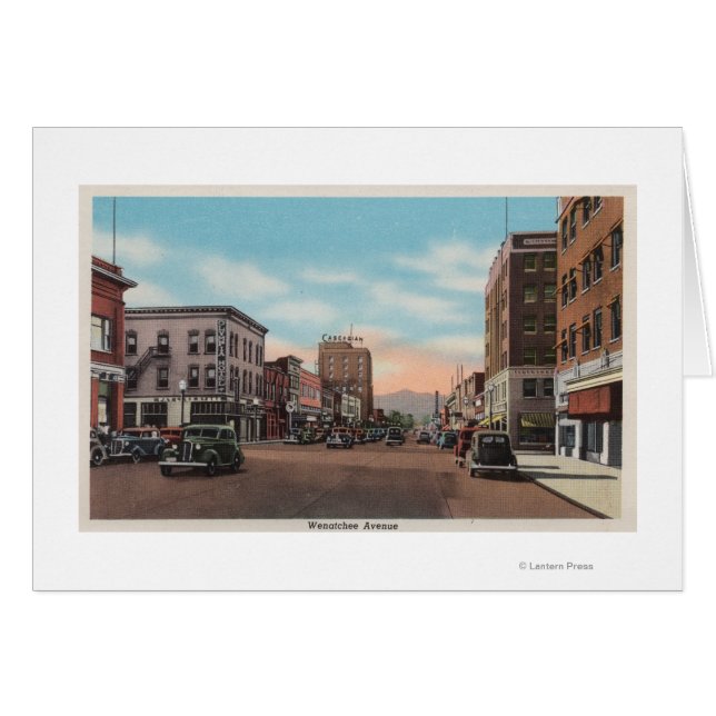 Wenatchee, WAStreet View of Wenatchee Ave. (Vorderseite (Horizontal))