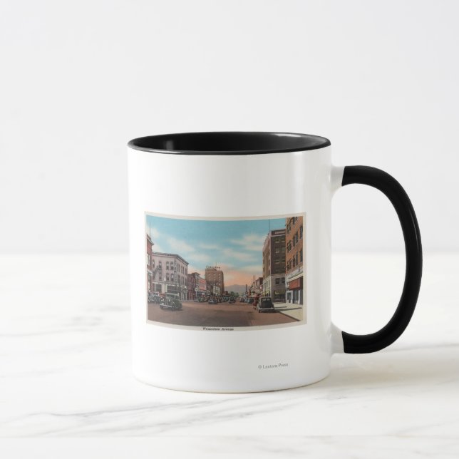 Wenatchee, WAStreet View of Wenatchee Ave. Tasse (Rechts)