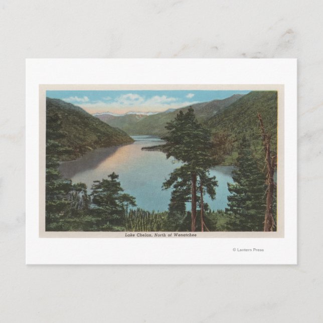 Wenatchee, WAView of Lake Chelan Postkarte (Vorderseite)
