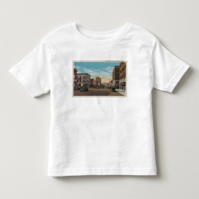 Wenatchee, WAView von Wenatchee Allee Kleinkind T-shirt (Vorderseite)