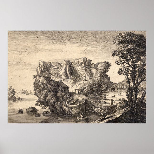 Wenceslaus Hollar Print: Gesichtsgestalterische La Poster (Vorne)