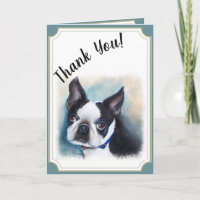 Wende 12 Boston Terrier DANK YOU