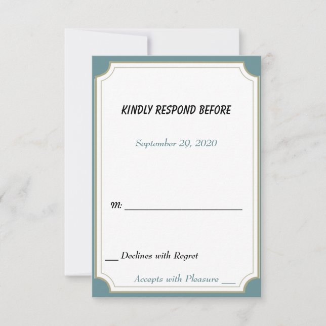 Wende 12 Boston Terrier UAWG RSVP Karte (Vorderseite)