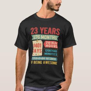 Wende 23 Jahre alt 23. Geburtstag Dekorationen BDA T-Shirt