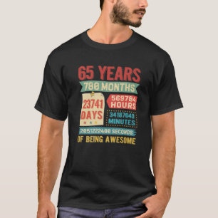 Wende 65 Jahre alt 65. Geburtstag Dekorationen BDA T-Shirt