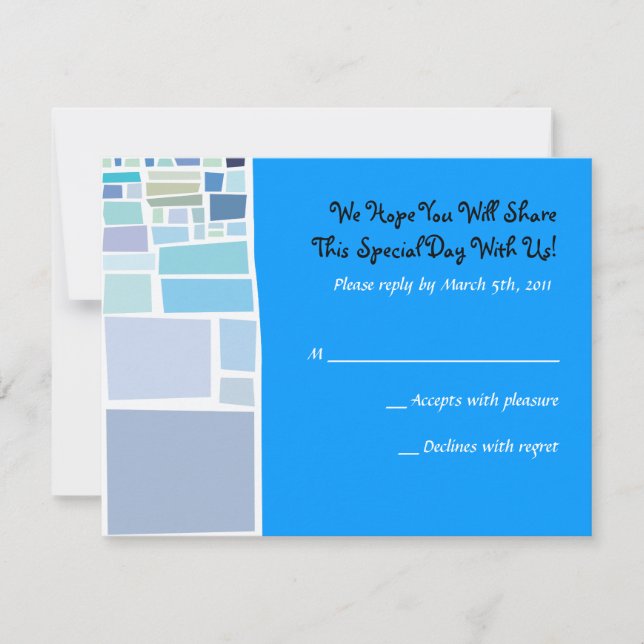 Wende Mauer Israel Bar Bat Mitzvah Repkarte RSVP Karte (Vorderseite)