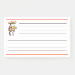 WENDELITO CAT Notes Post-it 10"x6" + Lignes