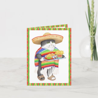 WENDELITO CAT Spanischer Geburtstag Feiertagskarte