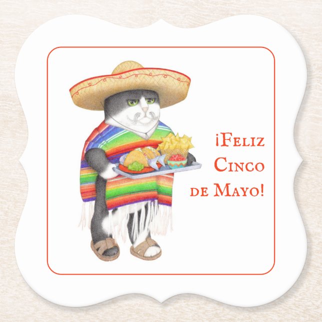 WENDELITO Cinco de Mayo Bracket Paper Untersetzer (Vorderseite)