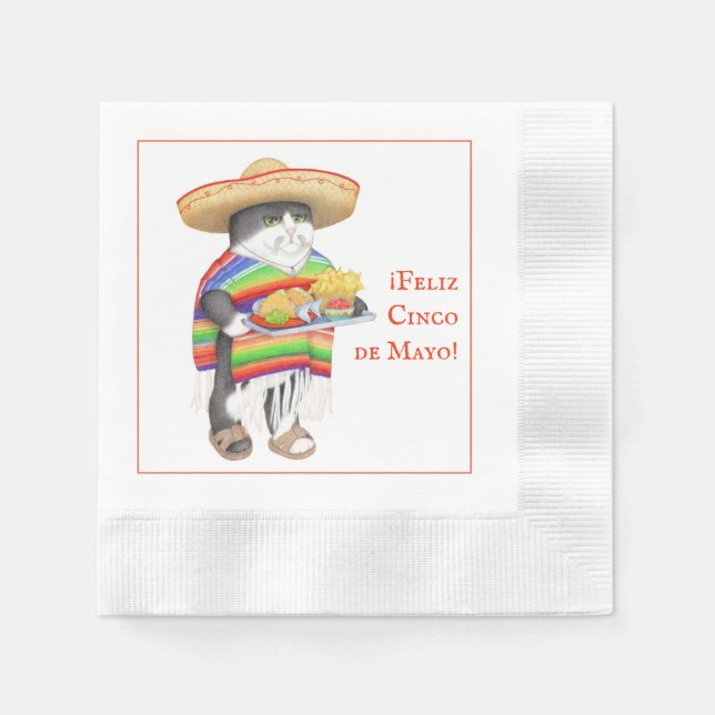 WENDELITO Cinco de Mayo Cointe Cocktail Napkin Serviette (Vorderseite)