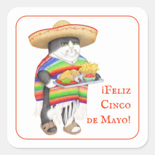 WENDELITO Cinco de Mayo Kleine Aufkleber auf dem P
