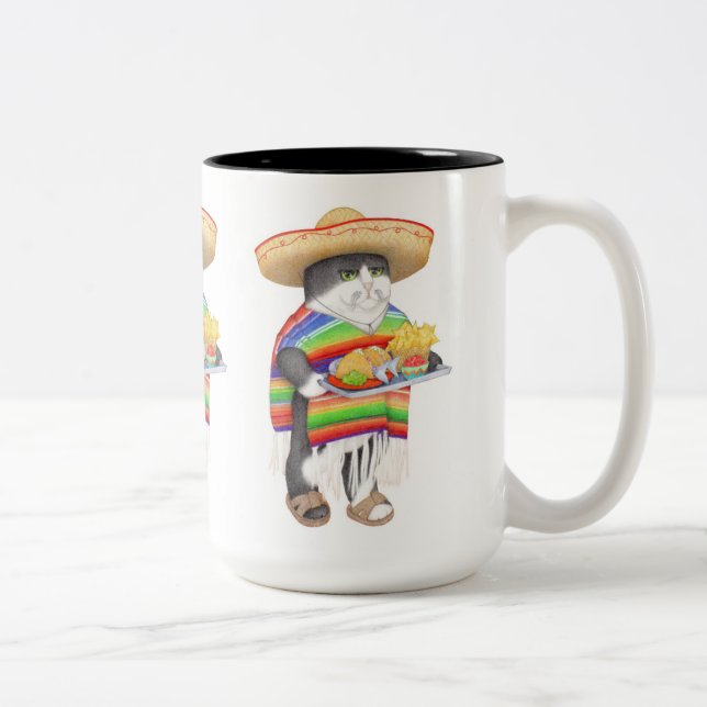 WENDELITO Tall Black Deux Tones Mug (Droit)