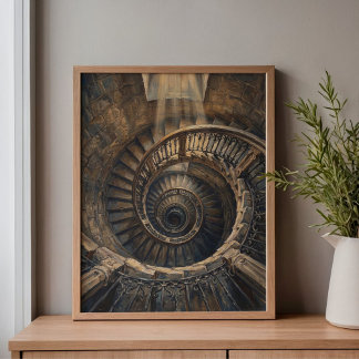 Wendeltreppe Nautilus Barcelona Leinwanddruck