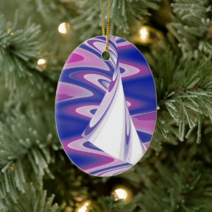 Wendewellen Keramik Ornament