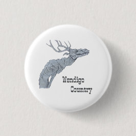 Wendigo Country Algonquian Folklore Button