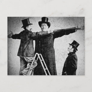 Wendt Cabinet Card Riesen Zirkus Freak Sideshow Postkarte