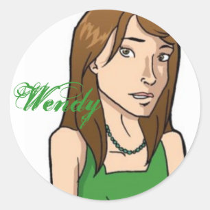 Wendy-Aufkleber Runder Aufkleber