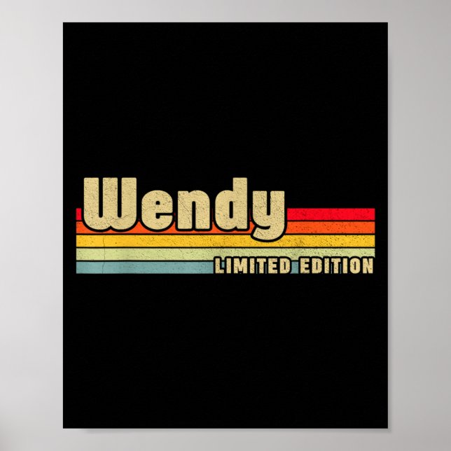 Wendy Gift Name D Birthday Funny Christ  Poster (Vorne)