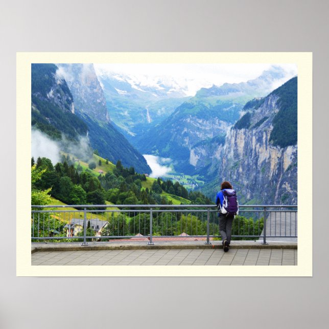 Wengen in der Schweiz Poster (Vorne)