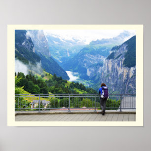 Wengen in der Schweiz Poster