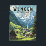 Wengen Schweiz Reisen Vintag Fleecedecke<br><div class="desc">Wengen retro Vektor Reise Design. Wengen ist ein Schweizer Alpendorf im Berner Oberland. Es ist bekannt für seine Holzhütten und die Belle époque Hotels.</div>