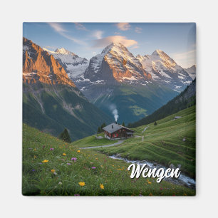 Wengen Schweiz Travel Magnet