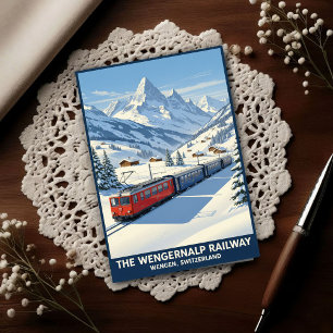 Wengen, Schweiz: Vintage Reisefotografien aus den Postkarte