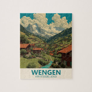 Wengen Schweiz Vintage Travel