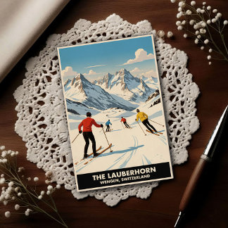 Wengen, Switzerland: 1960s Vintage Travel Postkarte