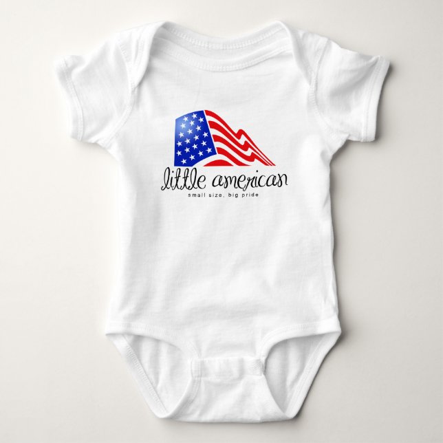 Wenig amerikanisch baby strampler (Vorderseite)