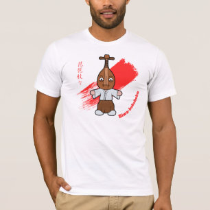 Wenig Biwa-bokuboku Yokai T-Shirt