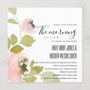 WENIG BLUSH PASTEL FLORAL AM MORGEN NACH DEM BREIT EINLADUNG