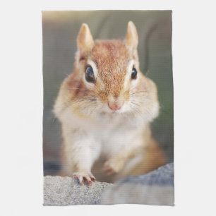 Wenig Chipmunk-Porträt Geschirrtuch