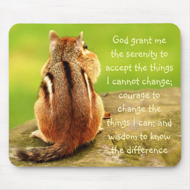 Wenig Chipmunk-Ruhe-Gebet Mousepad (Vorne)